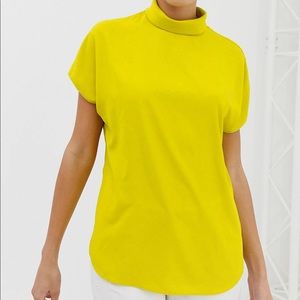 🟡 ASOS Short Sleeve High-Neck Top